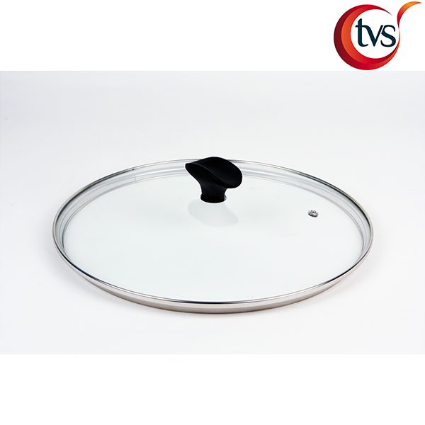 027-25318.jpg TVS GLASS LID W/ S/S RING 28 - Image 1