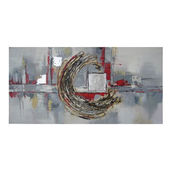 195-02974.jpg VELOUR PAINTING 60X120 WHITE RED - Image 1