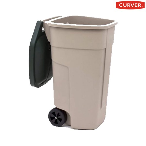 210-003007.jpg CURVER WHEELED GARDEN BIN 110L - Image 1