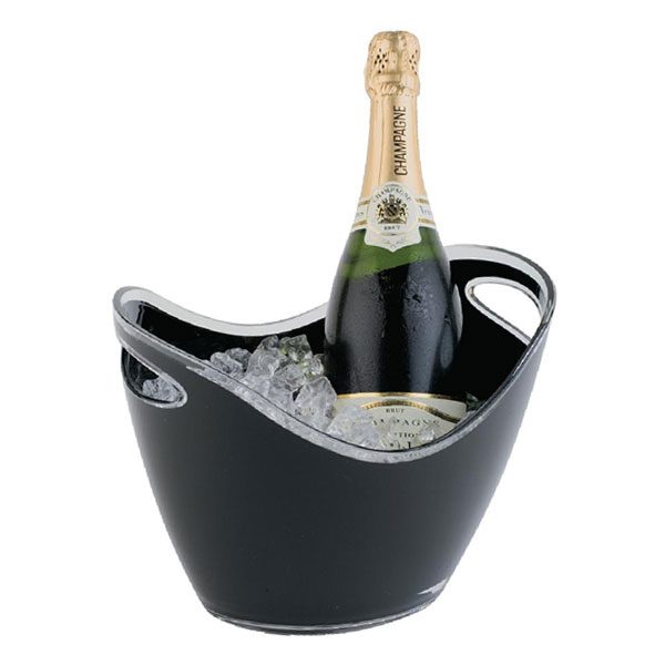 210-36053.jpg APS ACRYLIC ICE BUCKET BLACK - Image 1