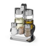 HENDI CONDIMENT SET SALT/PEPPER/OIL/VIN/TOOTHPICKS - Image 2