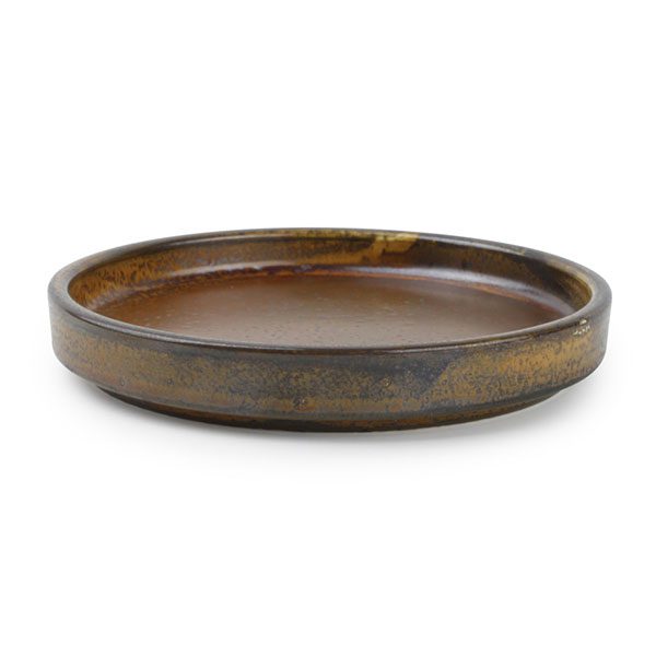 210-657353.jpg ESCURA PLATE 13.5 DARK BROWN - Image 1