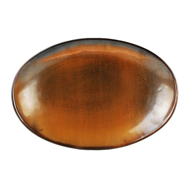 210-663613.jpg ESCURA PLATE 33 DARK BROWN - Image 1