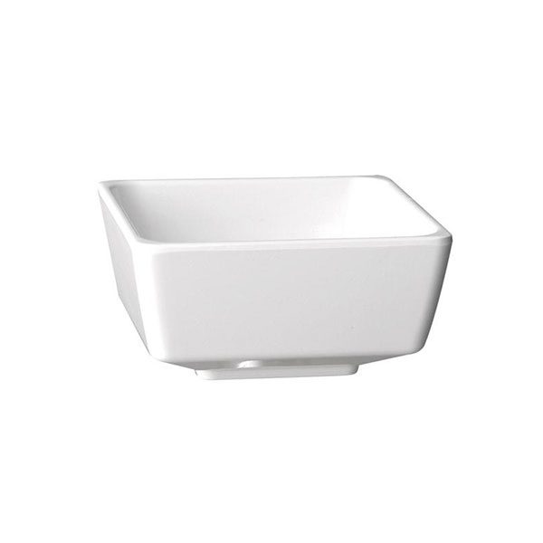 210-83914.jpg FLOAT MEL. SQ. BOWL 12.5 WHITE - Image 1