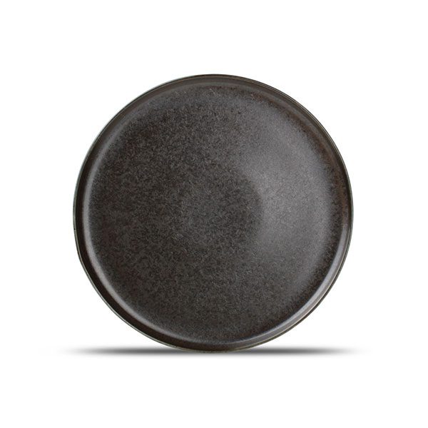 210-683628-black-ceres-porcelain-dinner-flat-plate BLACK CERES PLATE FLAT 27 - Image 1