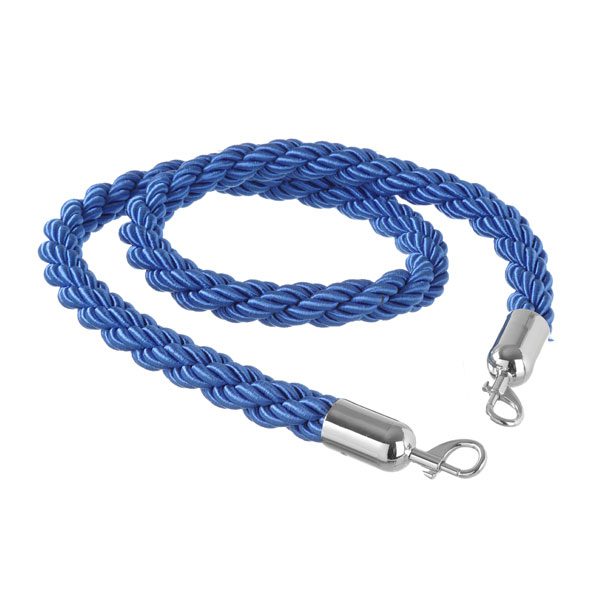 210-810460-hendi-barrier-rope-blue-silver HENDI BARRIER CORD 1.5M BLUE INOX - Image 1