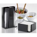 LEONE NAPKIN HOLDER BAMBOO 19 BLACK - Image 2