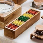 LEONE SACHET HOLDER BOX ACACIA 39X10X7.5 - Image 2