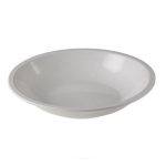 LEONE PLATE DEEP MEL. Ø21X4 WHITE
