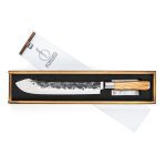 FORGED KNIFE BUTCHER JAP. STEEL 440C 25.5CM OLIVE WOOD - Image 2