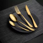 AUSTIN CAKE FORK 14CM GOLD MATT - Image 3