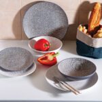 GAUFRE PLATE DEEP 19CM GREY - Image 3