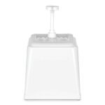 HENDI CONTAINER PP W/PUMP GN 1/6 2.5L WHITE