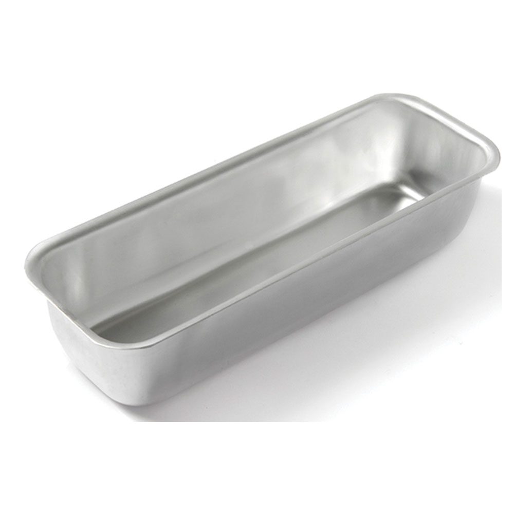 210-031207-pks-cake-mould-rect-alum-30-10-7cm PURE CONTAINER MEL. GN 1/2 32.5X26.5X6.5CM WHITE - Image 1