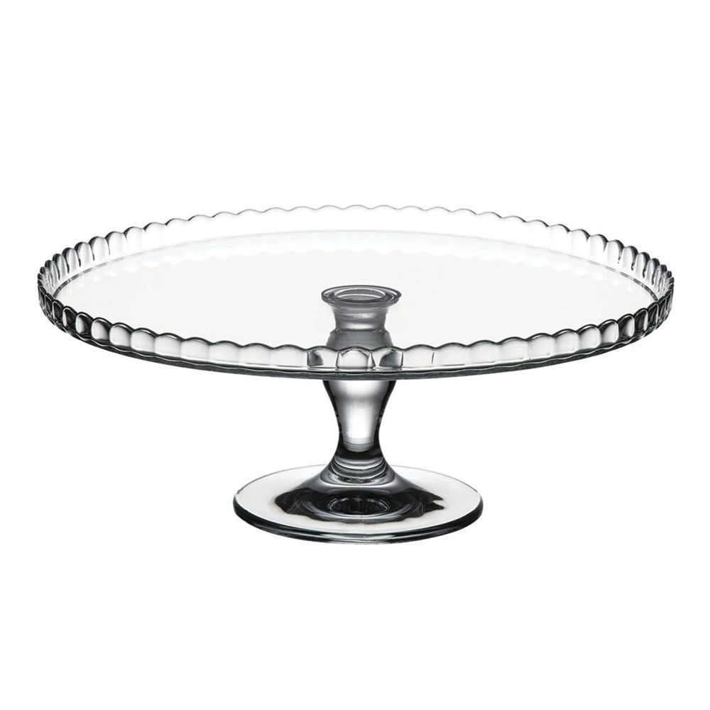 210-177727 -patisserie-cake-tray-footed-32x13cm PATISSERIE CAKE PLATE FOOTED 32.2X12.8CM - Image 1