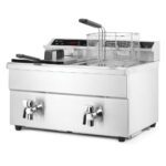 HENDI DEEP FRYER INDUCTION 2X8L 7000W W/DRAIN TAP 57X60X41CM - Image 5