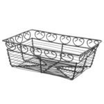 HENDI BASKET BREAD WIRE BLACK 23X15X8