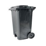 PEDAL BIN W/WHEELS 80L