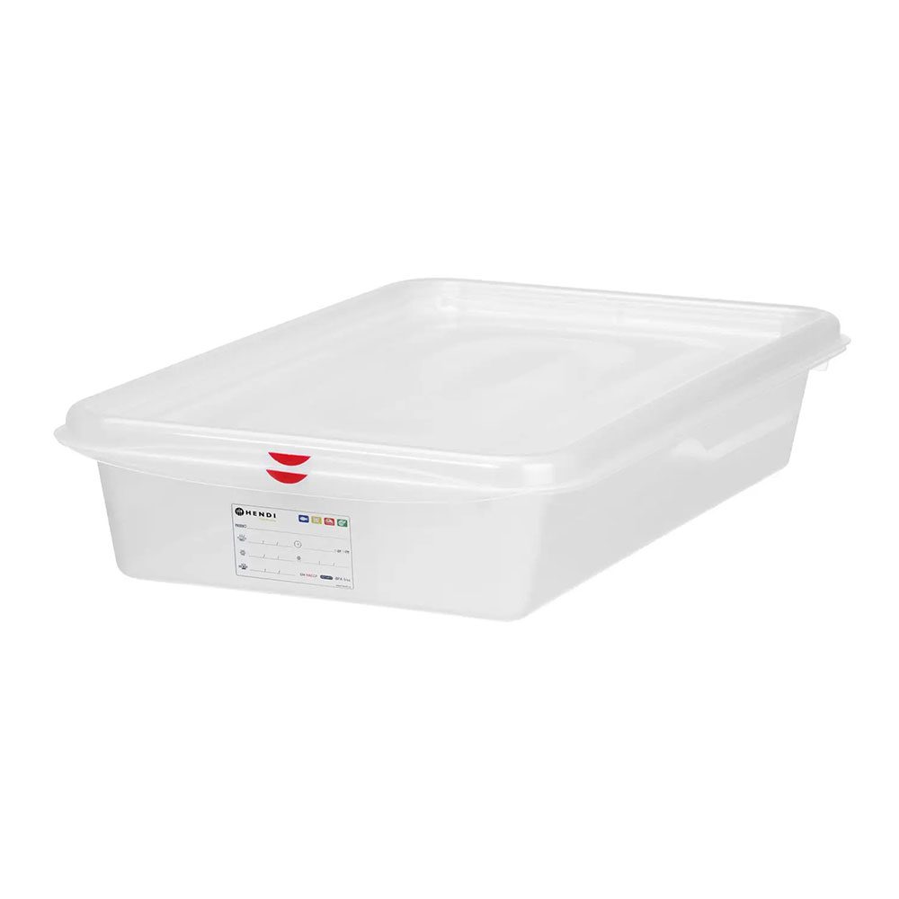 210-873335-hendi-container-sealed-w-lid-pp-gn-1-1-6-5cm-8l HENDI CONTAINER SEALED W/LID PP GN 1/1 6.5CM 8L - Image 1