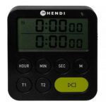 HENDI TIMER DIGITAL DOUBLE 8X2X9CM BLACK