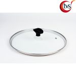 TVS GLASS LID W/ S/S RING 28