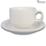 FAIR CUP+SAUCER 200CC STACK. X6