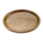 LEONE ACACIA PLATE ROUND Ø25