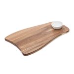 LEONE ACACIA TRAY W/MELAMINE BOWL 39