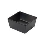 LEONE BOWL RECT. MEL.260ML 10.6X9.6X5  BLACK