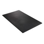 Leone Melamine Tray Rectangular Flat Black GN 1/4