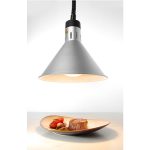HENDI HEAT LAMP INFRARED CONICAL SILVER