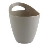 LEONE TABLE BIN PLASTIC GREY 13X17