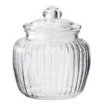 LEONE JAR GLASS W/LID 125CL