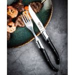 LAGUIOLE STEAK KNIVES 2.5MM BLACK WOOD X6 - Image 6