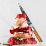 FORGED KNIFE CHEF JAP. STEEL 440C 20.5CM OLIVE WOOD - Image 3