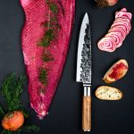 FORGED KNIFE CHEF JAP. STEEL 440C 20.5CM OLIVE WOOD - Image 6