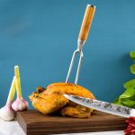 FORGED FORK CARVING JAPANESE 19CM - Image 4