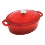 XANTEN ROASTER CAST IRON 37X22X11.5 4L RED