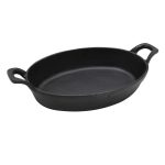PARILLA PAN OVAL CAST IRON 2-HAND 30X17X6.5