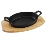 PARILLA PAN OVAL CAST IRON 2-HAND 30X17X6.5 - Image 3