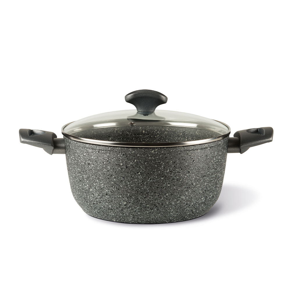 027-03666--mineralia-ind-casserole-w-lid-2-hand-24-1 MINERALIA IND. CASSEROLE W/LID 24 - Image 1