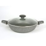 MINERALIA IND. FRYPAN DEEP W/LID 28
